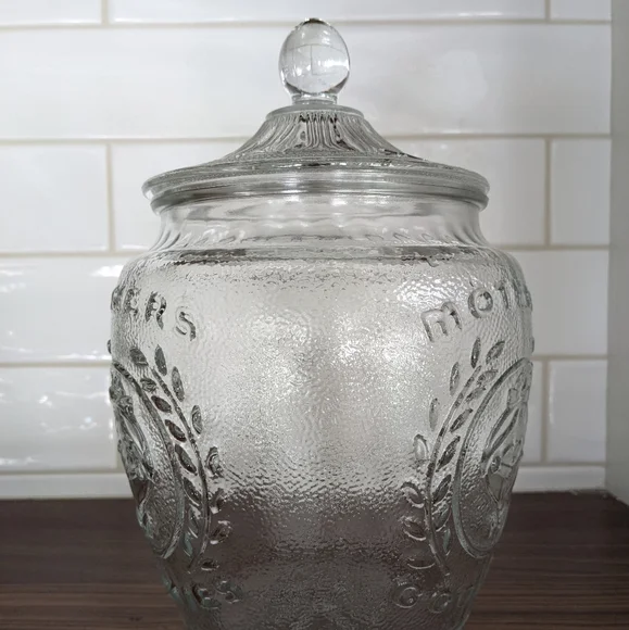 Vintage glass Mother's Cookie Jar - Picture 2 of 9